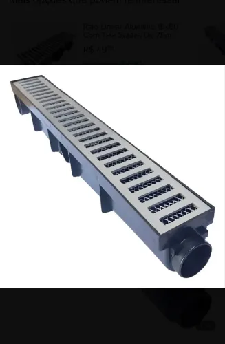 Ralo linear 8x50cm TENHO 6 unidades