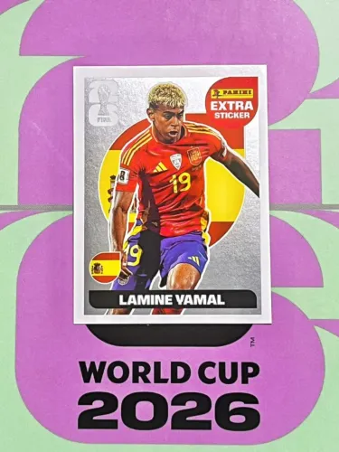 Sticker rara de prata - Lamine Yamal | Copa do Mundo FIFA 2026