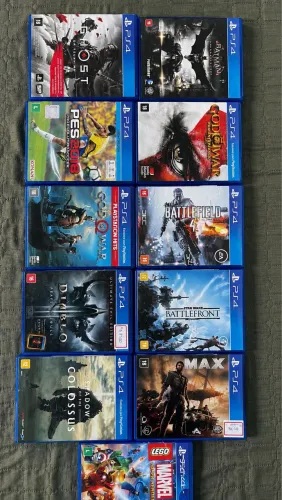 Kit com 11 Jogos Originais para PS4