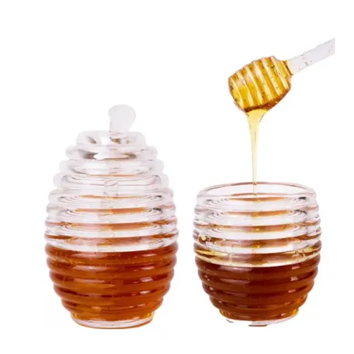 Recipiente para Mel de Acrílico - Meleira Colmeia 200 ml