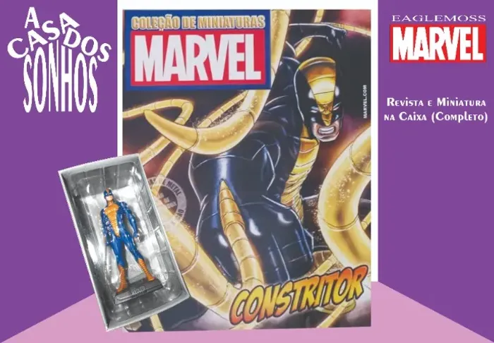 Coleção de Miniatura Marvel Eaglemoss Constritor Nº 194 Completo