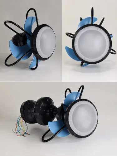 Luminária de teto com ventilador