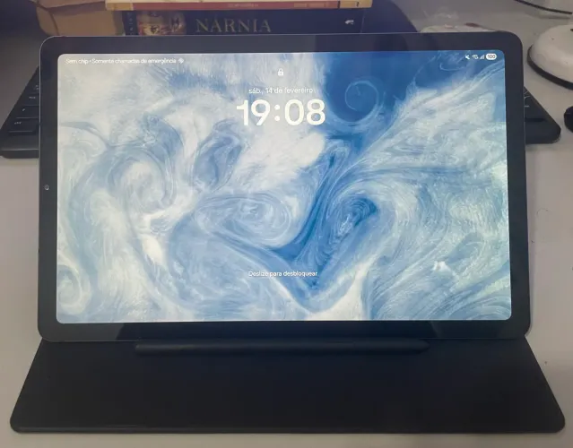 Galaxy Tab S6 Lite 128GB Cinza com Acessórios Originais