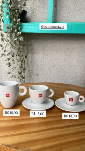 Xícaras porcelana Illy