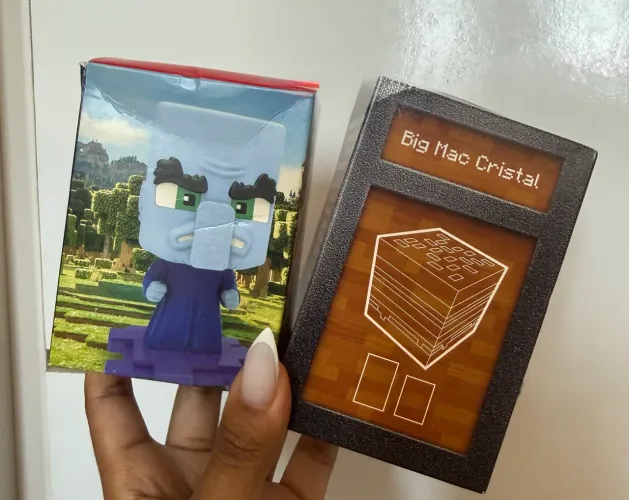 2 bonecos minecraft 