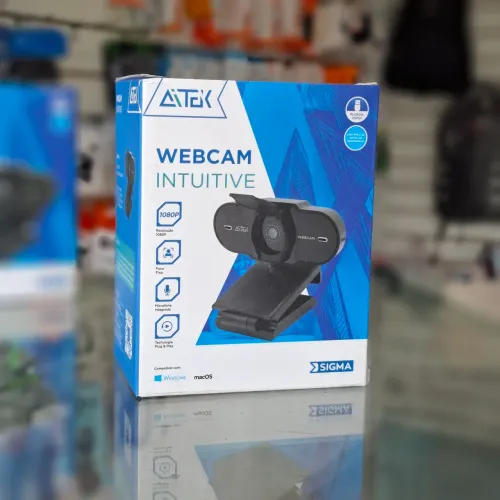 Webcam 1080p full HD com microfone - entrega em slz e região 