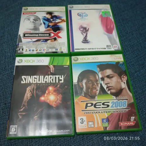 Lote com 4 jogos originais Xbox 360