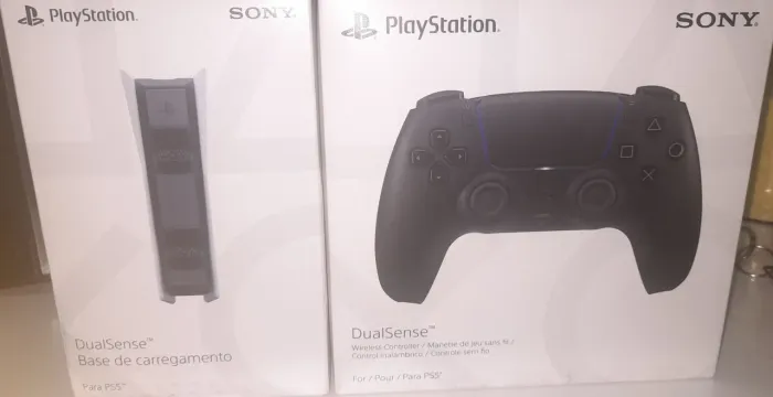 Dualsense Midnight Black + Base de Carregamento PS5 (Novo/Lacrado)