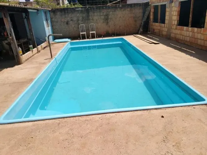 PISCINA 8,40 MTS INSTALADA - AZUL OU BCA