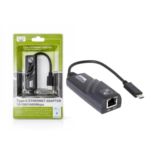 Adaptador USB-C de Rede Ethernet Rj-45 Gigabit