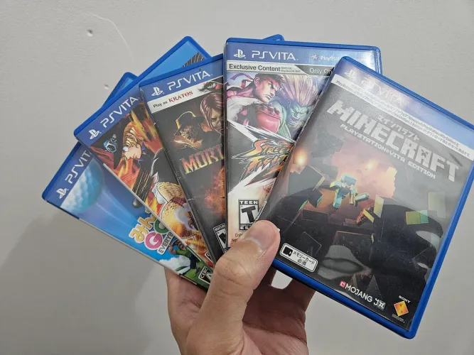 Caixas vazias jogos de ps vita