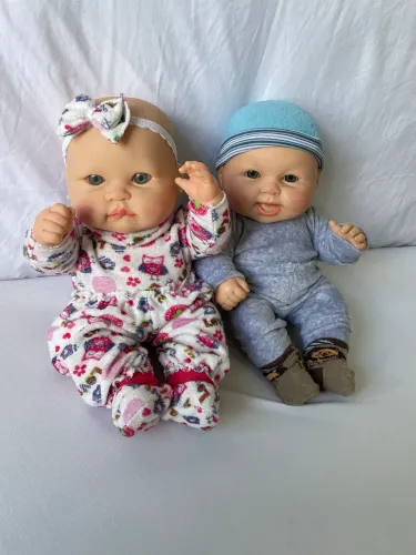 Gorduchos - boneco menino e boneca menina grandes e inteiros em borracha