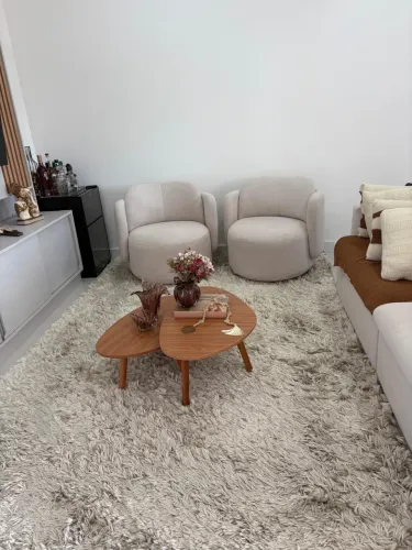 Tapete felpudo bege 2x3m