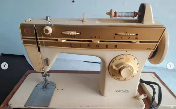 PEÇAS DE MÁQUINA DE COSTURA SINGER FLEXIPONTO USADA