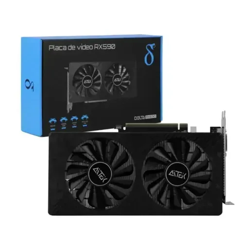 Placa de Video RX590 / RX 590 8gb 256bits *NOVA COM GARANTIA*