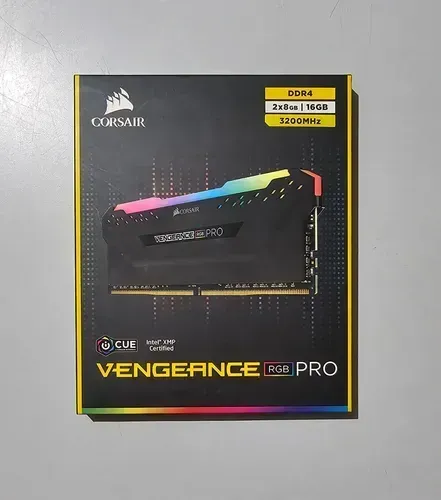 Memória Ram para PC Gamer 32GB (2x16GB) 3200mhz CL16 DDR4 Corsair Vengeance RGB Pro CMW32G