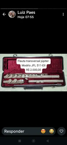 Frauta transversal marca júpiter