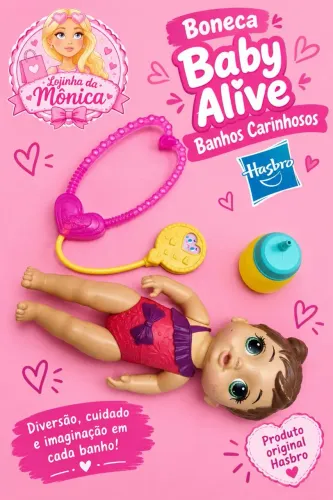 Boneca Baby Alive Banhos Carinhosos Hasbro