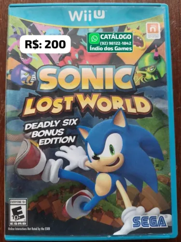 Sonic Lost World = R$: 200