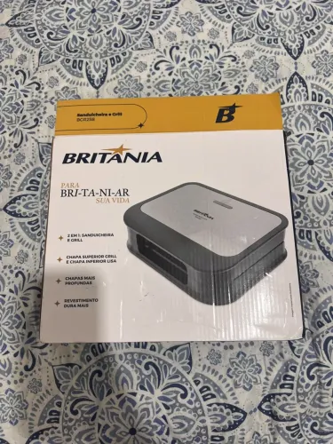 Grill E Sanduicheira Britânia Preto 220v