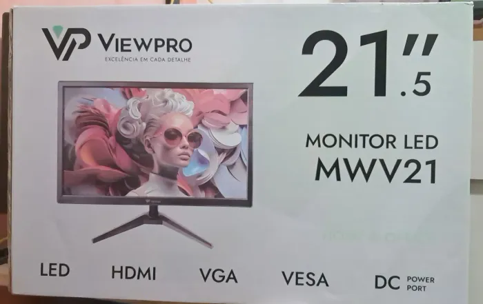 Monitor 21.5pl novo para pc gamer