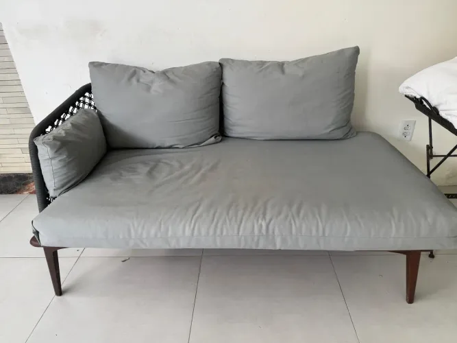 Sofá com tecido lavável