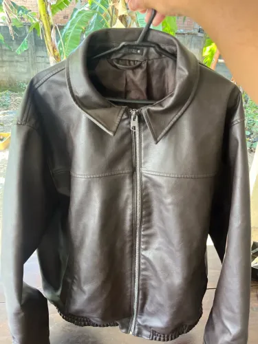Jaqueta de couro Zara