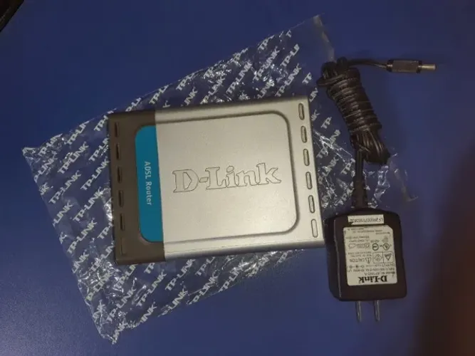 modem antigo usado funcionando d-link dsl-500b