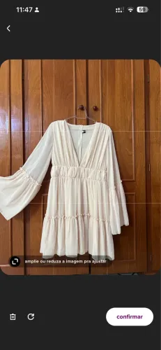 Vestido curto bege | Shein