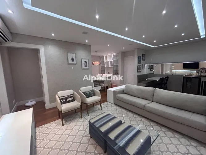 Apartamento com 3 dormitórios para alugar, 139 m² por R$ 13.244,23/mês - Alphaville - Sant