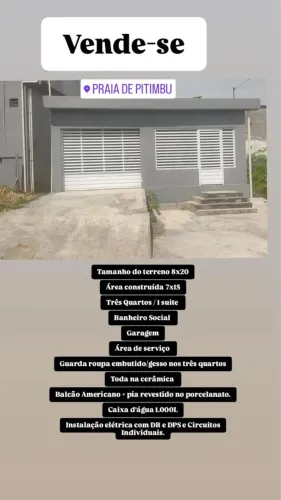 Casa Nova na Praia de Pitimbu