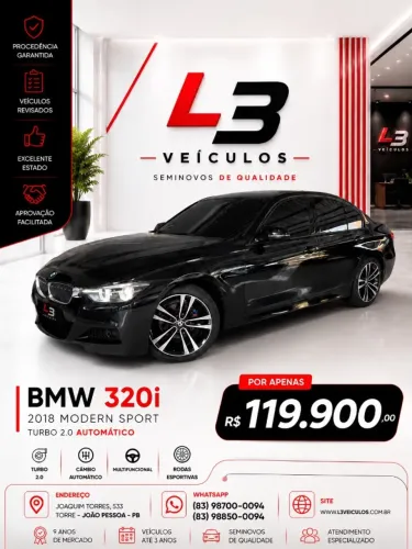 BMW 320I A Modern/sport TB 2.0/a.flex 16V 4P 2018