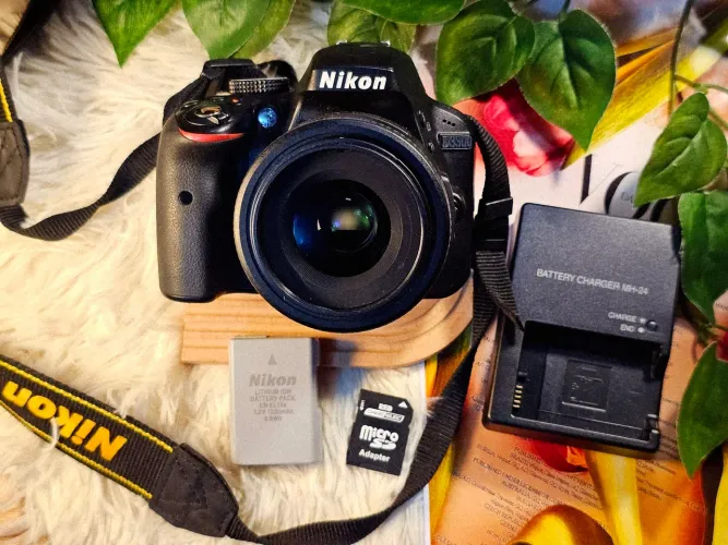 Camera nikon d3300 com lente 35mm nikon