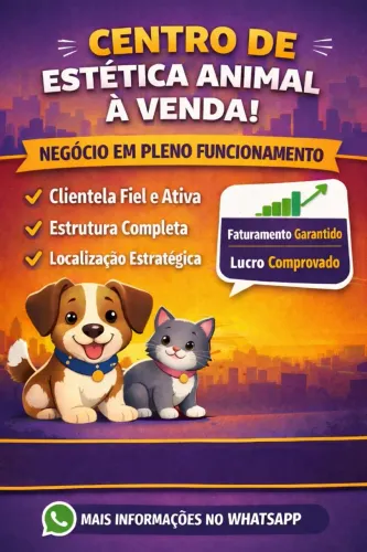 Centro de Estética Animal Completo à Venda - Negócio em Funcionamento