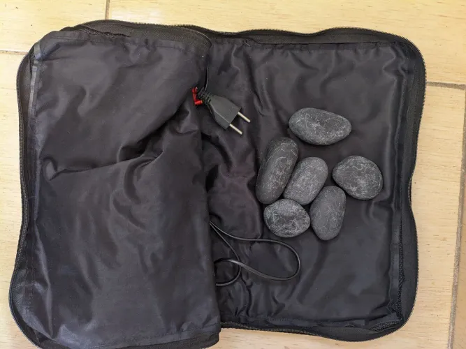 Bolsa térmica com pedras