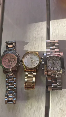 3 Relógios Originais = Pandora + Champion + Bvlgari