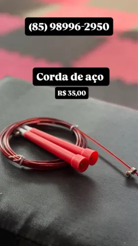 Corda de aço com cabo de plástico 