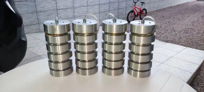 Conjunto Lustres alumínio