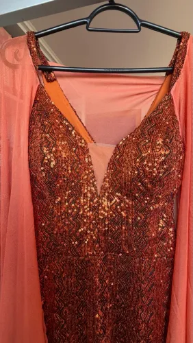 Vestido de festa Terracota