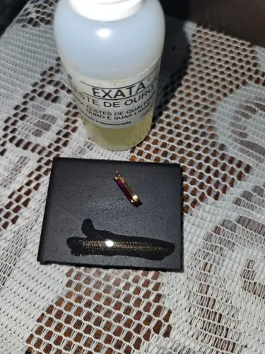 Pingente ouro 18k gota