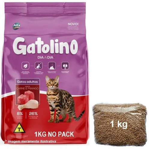 Ração Gato - Gatolino 1 kg - Entrego na sua Casa