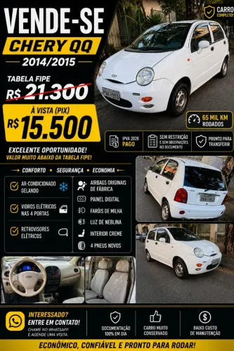 Chery QQ 1.1/1.0 12V 69cv 5P 2015