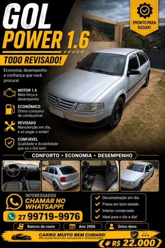 GOL POWER 1.6 OPORTUNIDADE!