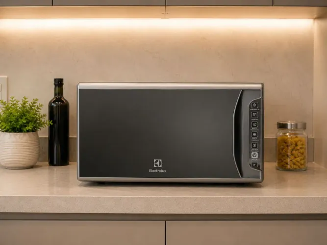 MICRO-ONDAS ELECTROLUX 31L ESPELHADO 220V - ESTADO DE NOVO / POUQUÍSSIMO USADO