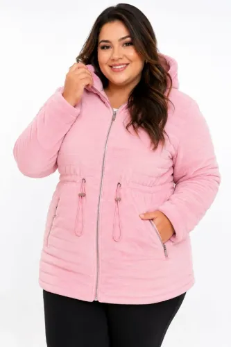 Jaqueta feminina Pelúciada - Plus Size G7
