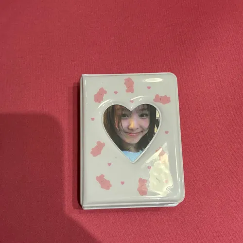 Mini Álbum de fotos photocards (não inclui os photocards) branco com 32 folhas