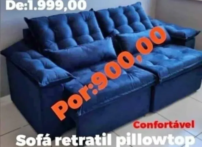 Estofado 2 lug pillowtop (imperdível)