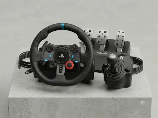 Kit Logitech G29 Completo (Volante + Pedais + Câmbio Driving Force)