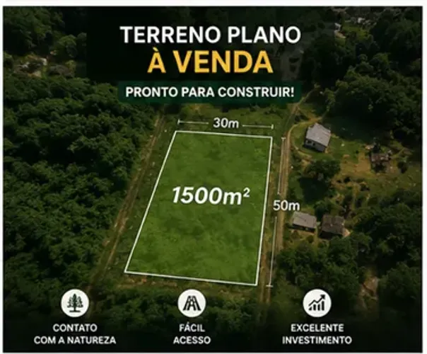 O lugar perfeito para sua casa de campo 1500m² documentado