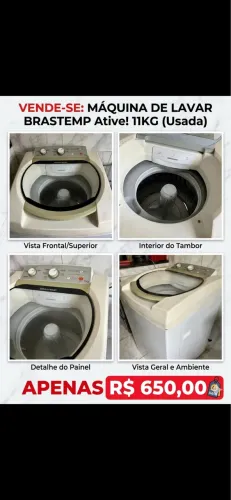 Máquina de lavar Brastemp 11kg